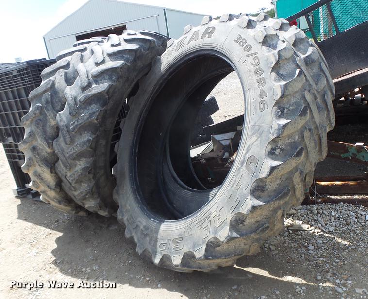 image for item DA3478 (4) Goodyear 380/90R46 tires