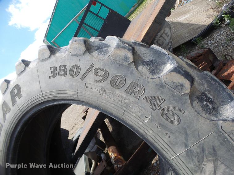 image for item DA3478 (4) Goodyear 380/90R46 tires