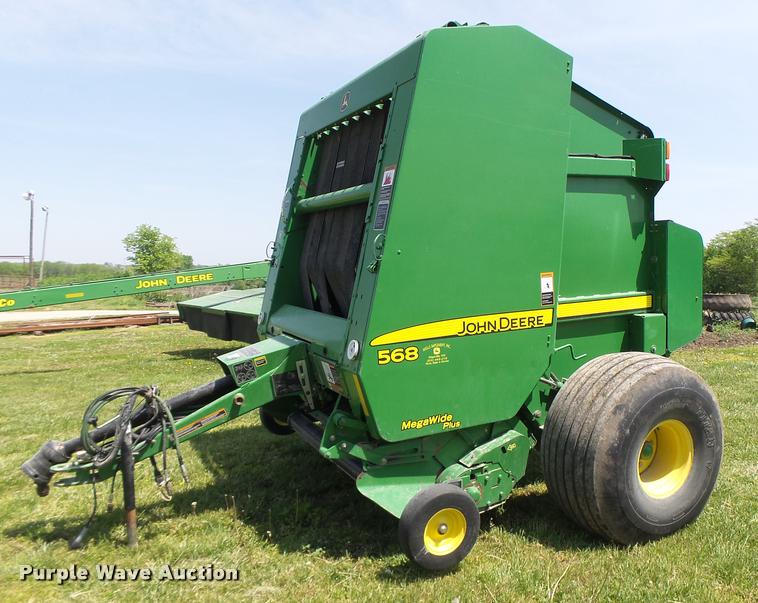 image for item DA3486 2008 John Deere 568 Mega Wide Plus round baler