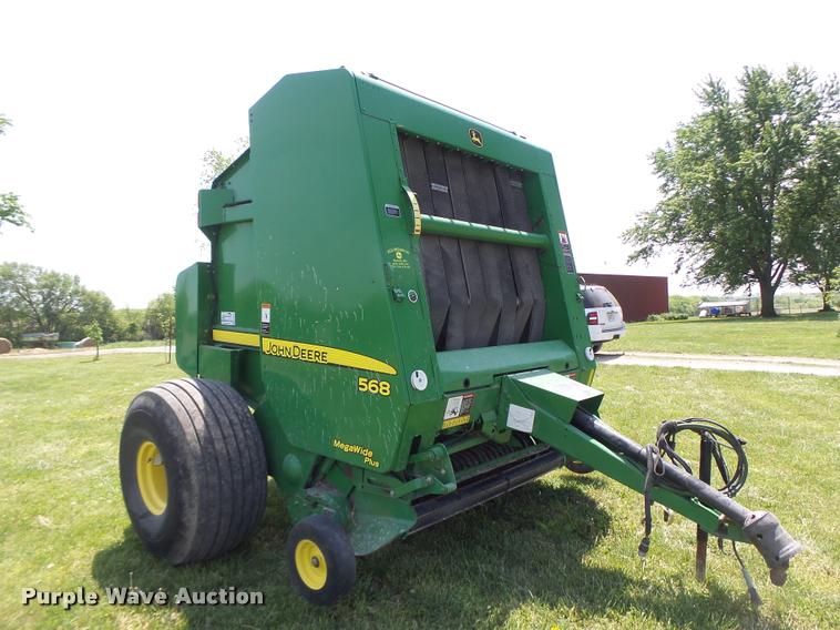 image for item DA3486 2008 John Deere 568 Mega Wide Plus round baler