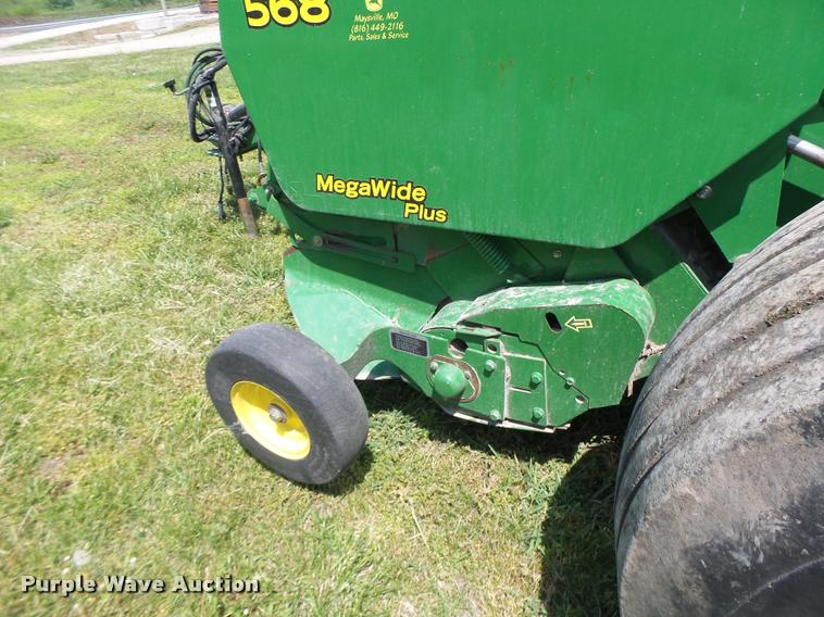 image for item DA3486 2008 John Deere 568 Mega Wide Plus round baler
