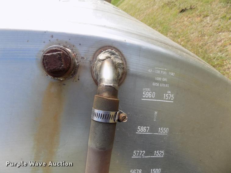 image for item DA6104 1984 Progress Industries stainless steel tank