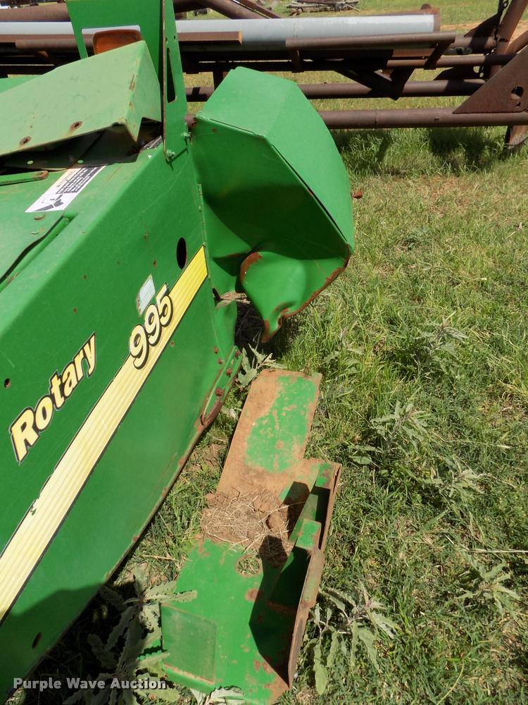image for item DA6105 John Deere 995 rotary head