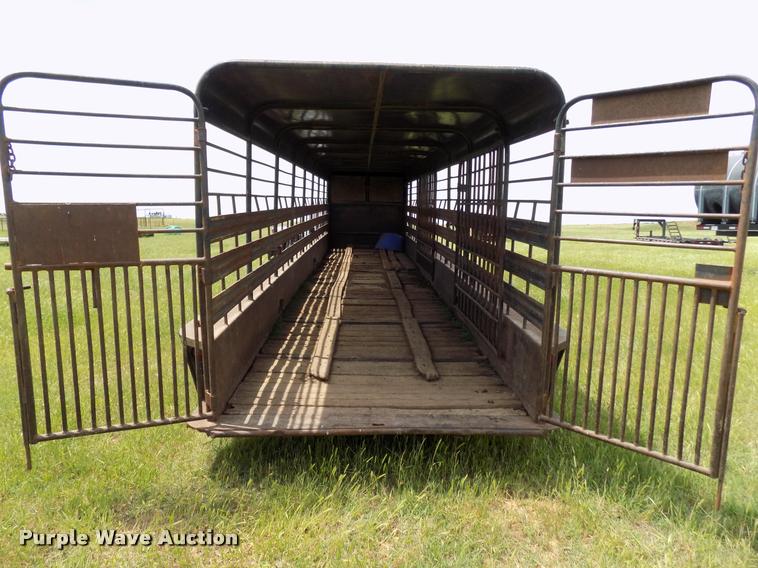 image for item DA6109 Shop built livestock trailer