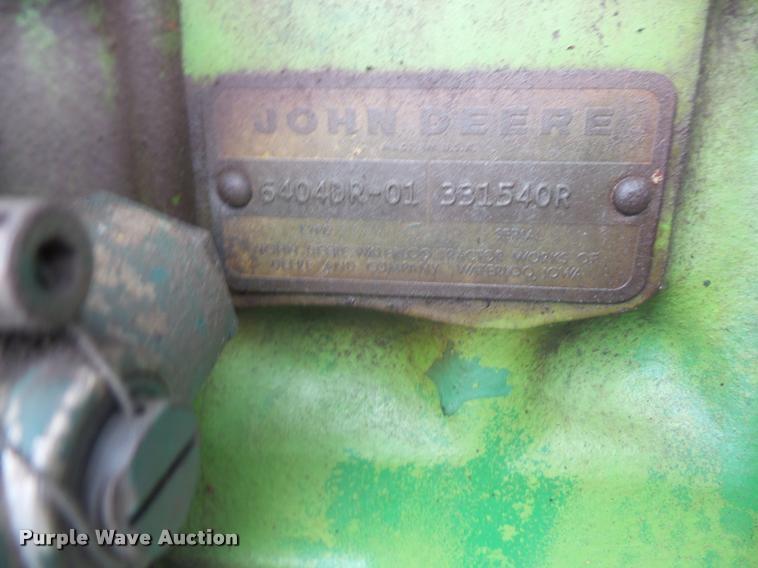 image for item DA6251 1972 John Deere 4020 tractor