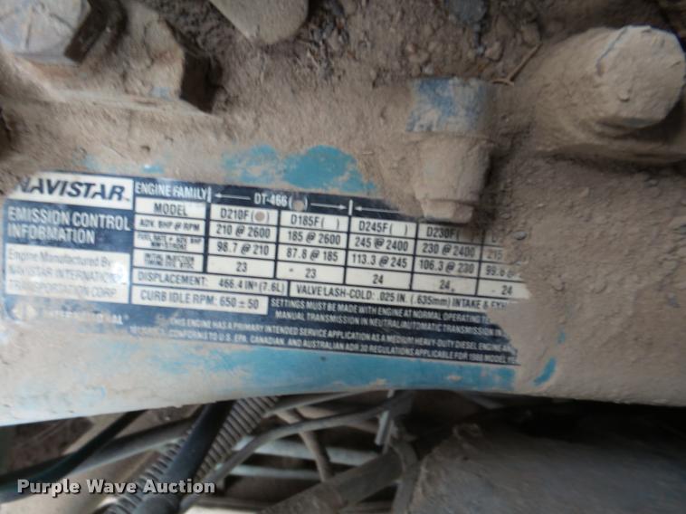 image for item DB2543 1989 International Loral 85/55 Easy-Rider 2000C applicator truck