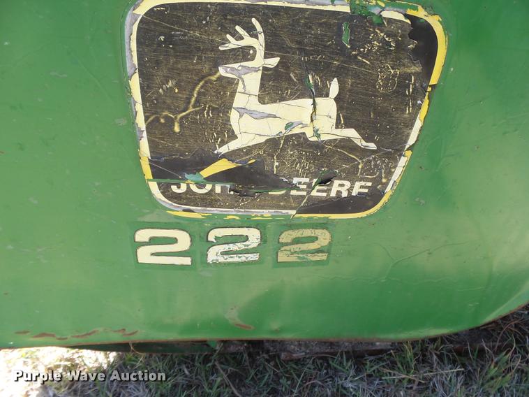 image for item DB2552 John Deere 222 rigid head