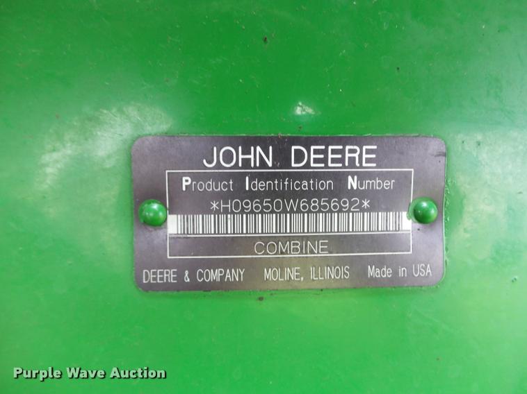 image for item DB4003 2000 John Deere 9650 walker combine