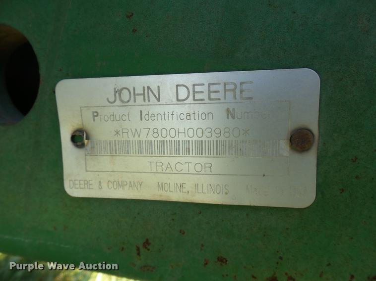 image for item DB4006 1993 John Deere 7800 tractor