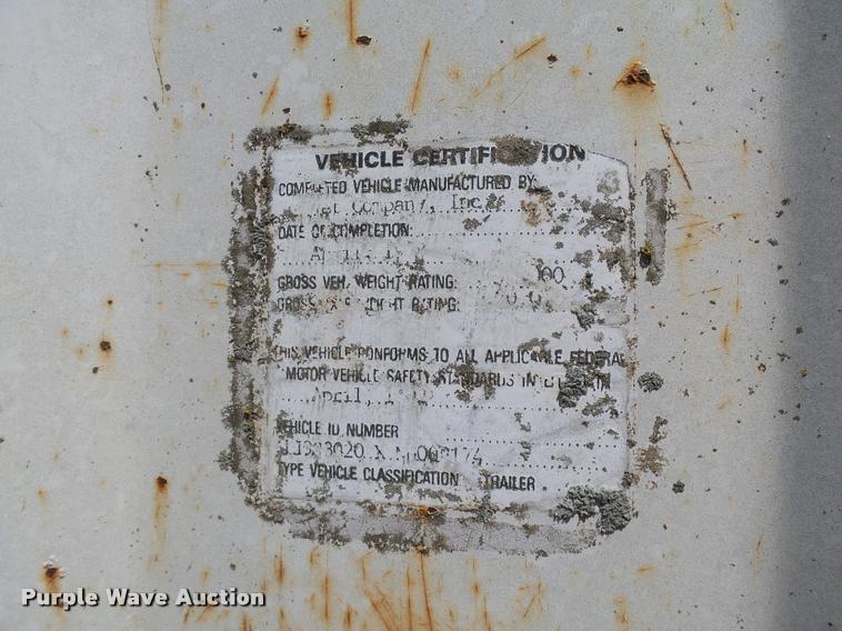 image for item DB4009 1992 Jet double hopper grain trailer