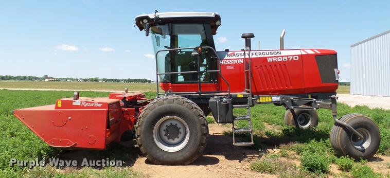 image for item DB4029 2015 Massey-Ferguson WR9870 self-propelled windrower