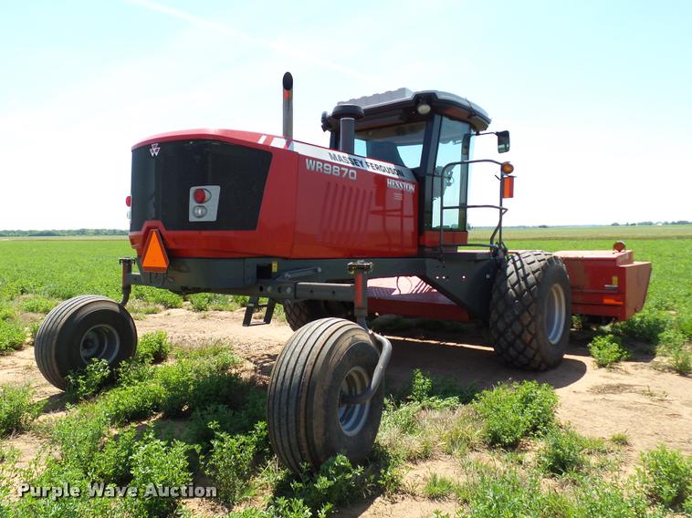 image for item DB4029 2015 Massey-Ferguson WR9870 self-propelled windrower