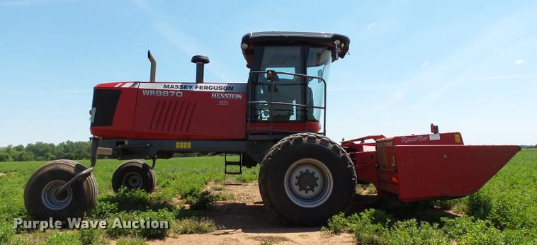 image for item DB4029 2015 Massey-Ferguson WR9870 self-propelled windrower