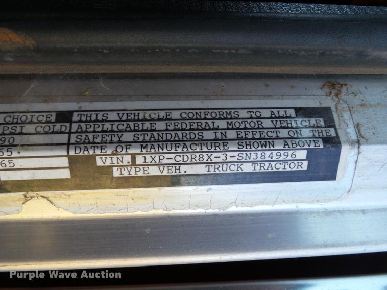 image for item DB4030 1995 Peterbilt 377 semi truck