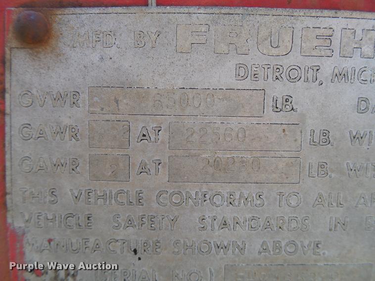 image for item DB4031 1974 Fruehauf/Hobbs FBEP42 flatbed trailer