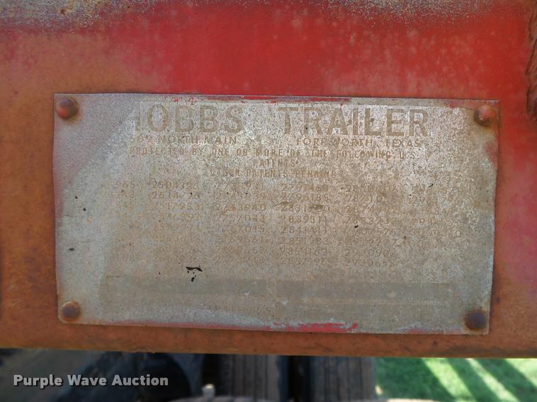 image for item DB4031 1974 Fruehauf/Hobbs FBEP42 flatbed trailer