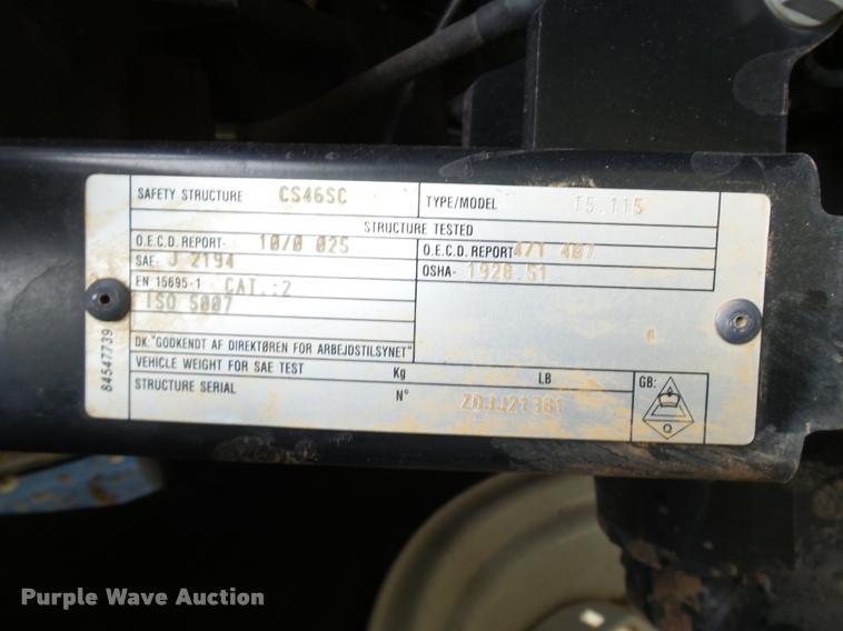 image for item DB4719 2014 New Holland T5.115 Electro Command MFWD tractor