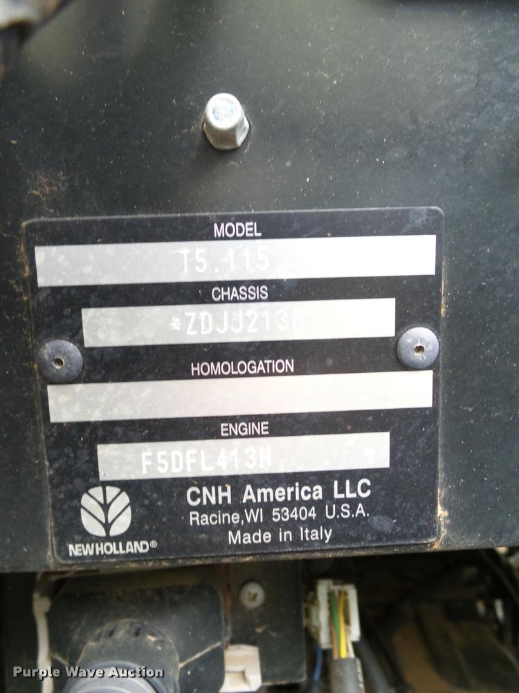 image for item DB4719 2014 New Holland T5.115 Electro Command MFWD tractor