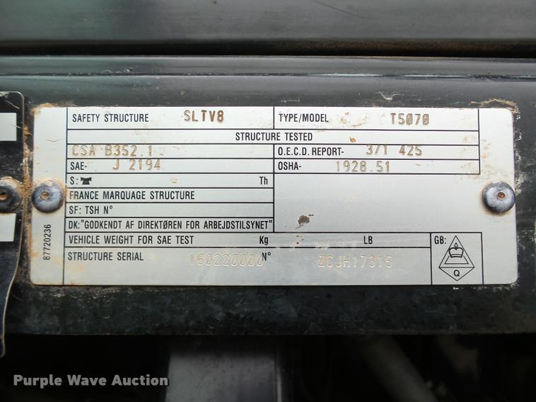 image for item DB4721 2012 New Holland T5070 MFWD tractor