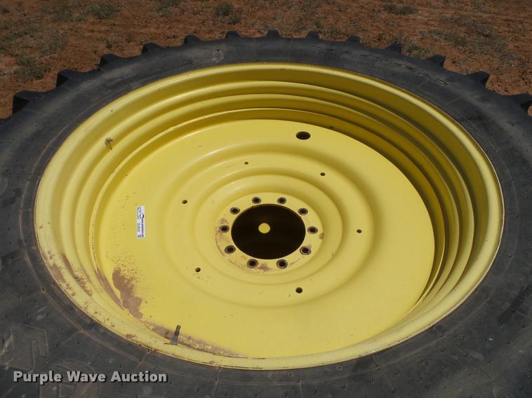 image for item DL9223 (2) John Deere 480/80R50 dual tires and hubs