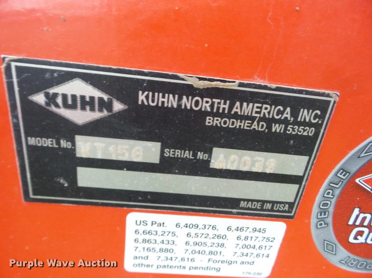 image for item J8622 2012 Kuhn VT156 vertical mixer