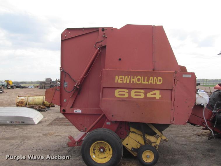 image for item K4881 1997 New Holland 664 round baler