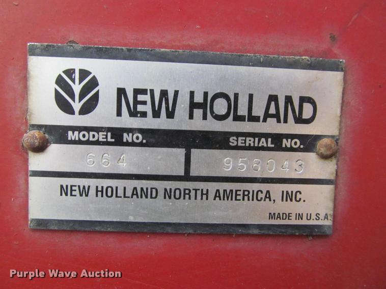 image for item K4881 1997 New Holland 664 round baler
