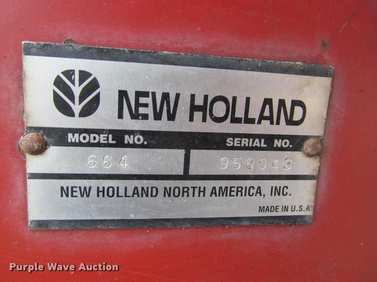 image for item K4881 1997 New Holland 664 round baler
