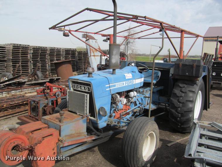 image for item K4889 Ford 3600 tractor with Brouwer sod harvester