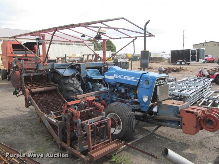 image for item K4889 Ford 3600 tractor with Brouwer sod harvester