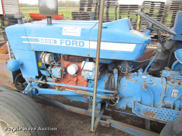 image for item K4889 Ford 3600 tractor with Brouwer sod harvester