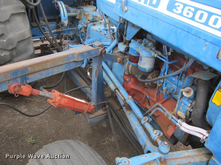 image for item K4889 Ford 3600 tractor with Brouwer sod harvester