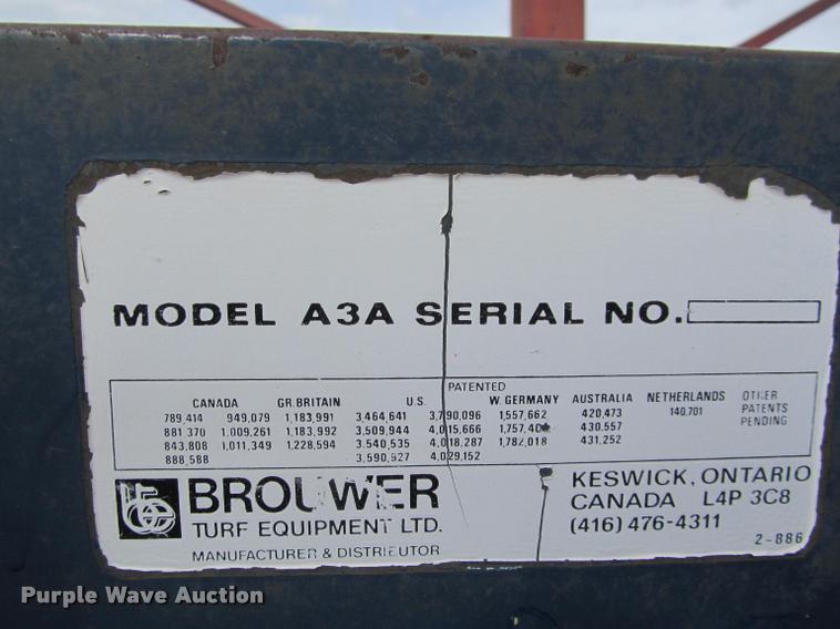 image for item K4889 Ford 3600 tractor with Brouwer sod harvester