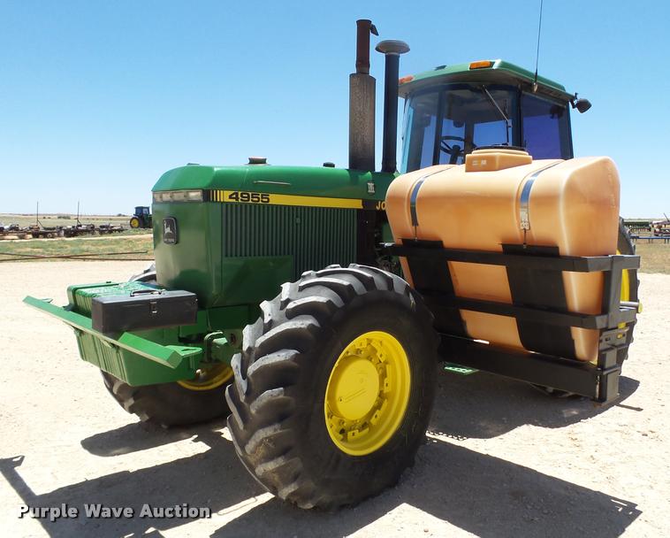 image for item L1526 1991 John Deere 4955 MFWD tractor