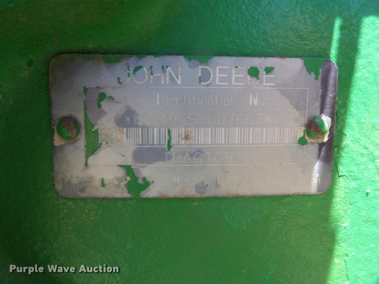 image for item L1526 1991 John Deere 4955 MFWD tractor