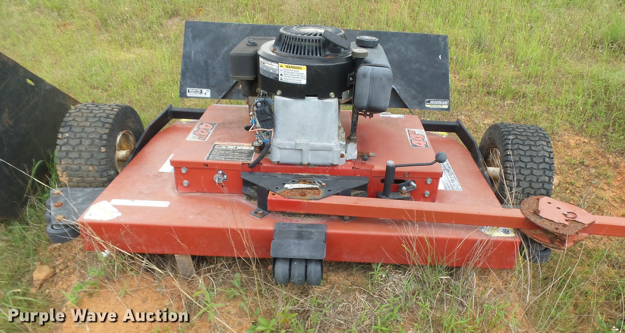 Swisher T11044 finish mower in Quitman, TX Item DE9574 sold Purple Wave