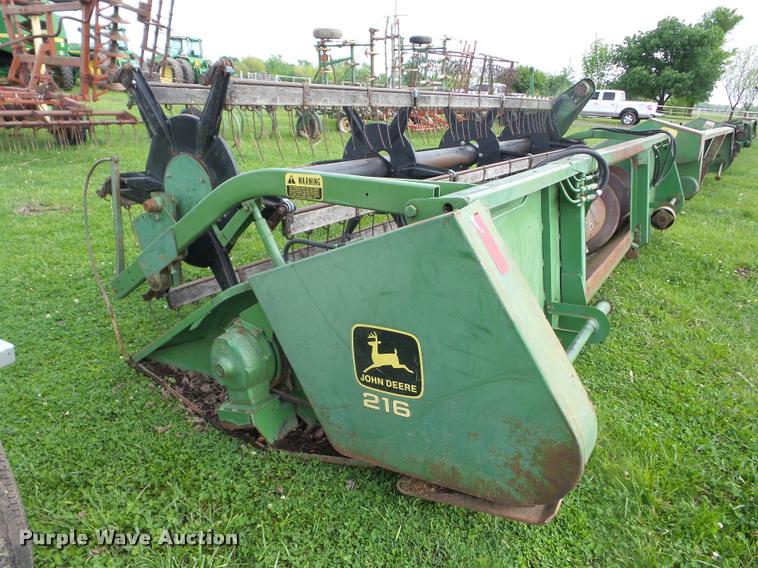 image for item BZ9749 John Deere 216 rigid head