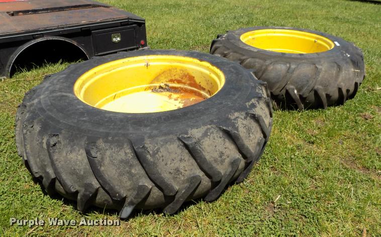 image for item DP9492 (2) 18.4-38 tires and wheels