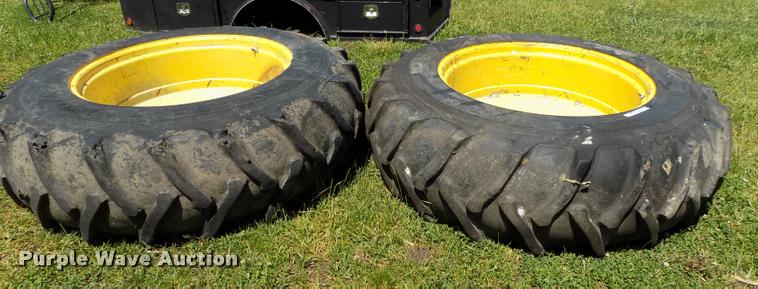 image for item DP9492 (2) 18.4-38 tires and wheels