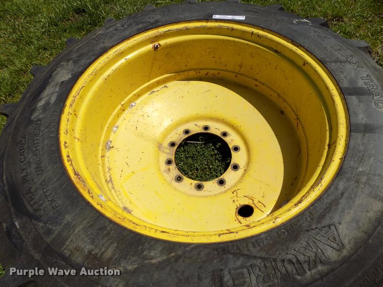 image for item DP9492 (2) 18.4-38 tires and wheels