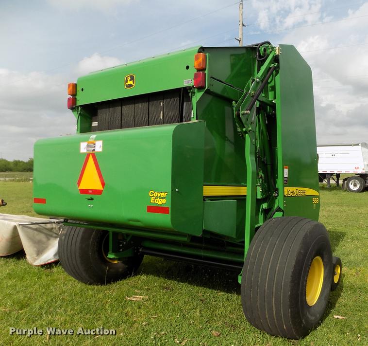 image for item J8629 2012 John Deere 568 Mega Wide Plus round baler