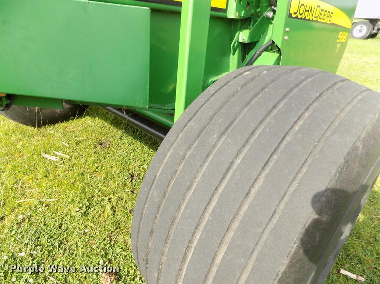 image for item J8629 2012 John Deere 568 Mega Wide Plus round baler