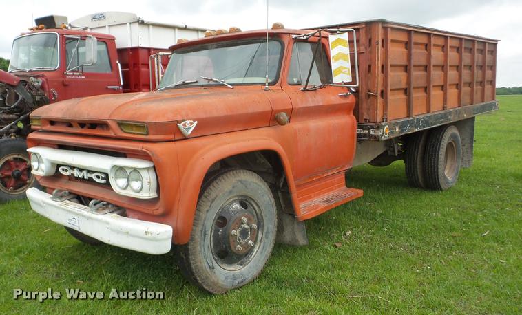 image for item J8630 1966 GMC grain truck