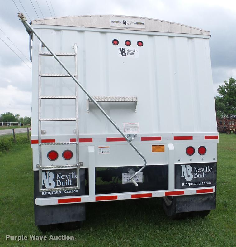 image for item J8632 2017 Neville double hopper grain trailer