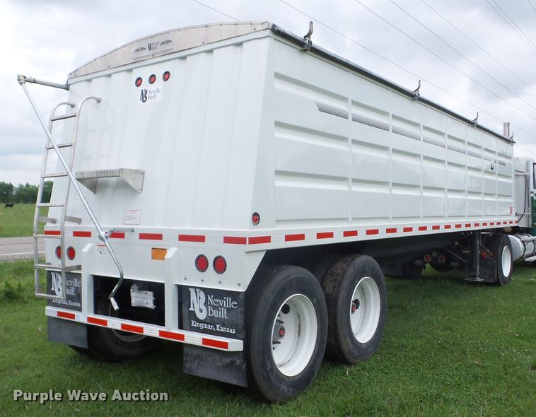 image for item J8632 2017 Neville double hopper grain trailer