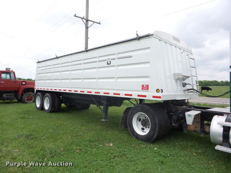 image for item J8632 2017 Neville double hopper grain trailer