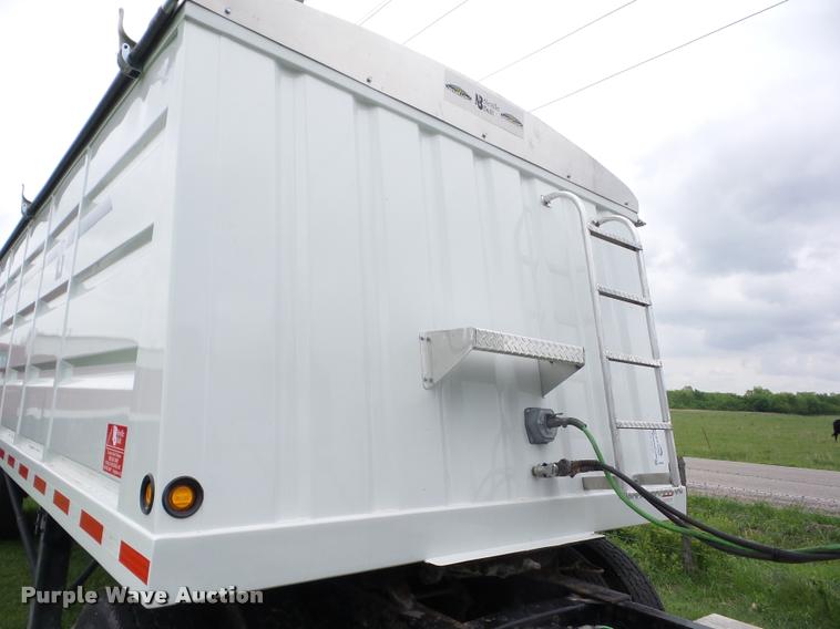 image for item J8632 2017 Neville double hopper grain trailer