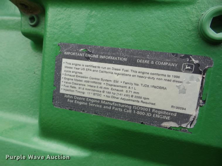 image for item J8639 1997 John Deere 8100 MFWD tractor