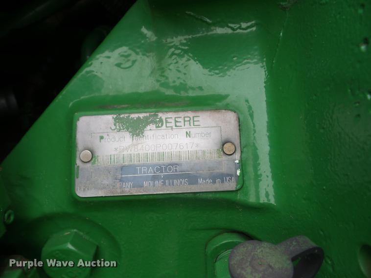 image for item J8640 1996 John Deere 8400 MFWD tractor