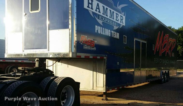 image for item DA5253 2004 Haulmark three car enclosed race car hauler